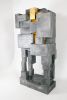 Eclectic Gray Bar Cabinet - BOX 3 by Studio Josha | Storage by Studio Josha. Item composed of wood & paper compatible with contemporary and eclectic & maximalism style