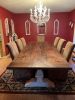 Trestle base pine dining table | Tables by Peach State Sawyer Services