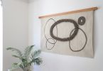ARMONIA en blanco | Tapestry in Wall Hangings by Tierra y Mano | Berkeley, CA in Berkeley. Item composed of fiber