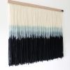 Textured Blue Artwork | Mixed Media by CER Dye Design. Item composed of wool in boho or coastal style