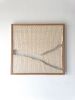 Kintsugi 001 | Handwoven tapestry in oak frame | Wall Hangings by Ana Salazar Atelier. Item composed of oak wood and cotton in minimalism or contemporary style