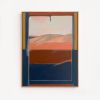 'Looking Out', original painting by Sarah Kelk | Oil And Acrylic Painting in Paintings by Sarah Kelk. Item made of oak wood with canvas works with mid century modern & contemporary style