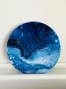 Sapphire Reflections Series I & II | Oil And Acrylic Painting in Paintings by Virginia Burke. Item made of canvas