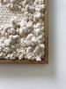 Woven wall art frame (Beach Cliff 001) | Wall Sculpture in Wall Hangings by Elle Collins. Item made of cotton works with contemporary & coastal style