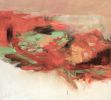 Large Abstract Landscape Oil Paining | Oil And Acrylic Painting in Paintings by Simona Gocan. Item made of canvas works with contemporary style