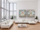 This is Night - sold | Oil And Acrylic Painting in Paintings by L Rowland Contemporary Art. Item made of wood with synthetic