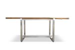 Donato Steel Framed Dining Table with Argentine Rosewood Top | Tables by Costantini Design. Item made of wood & steel