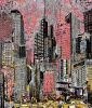 Cityscape | Mixed Media by Daryl Thetford. Item composed of paper & synthetic