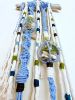 Sky - Macramé Wall Hanging with Live Air Plants | Macrame Wall Hanging in Wall Hangings by Gissell Studio - Fiber & Botanical Art. Item composed of wood and cotton in boho or coastal style