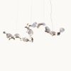 Dune 12 Curve Pendant Light | Chandeliers by MOSS Objects. Item made of metal works with contemporary & japandi style