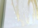Gold Paint Minimal Wall Art | Oil And Acrylic Painting in Paintings by NAMYOONSOOART. Item made of canvas with synthetic