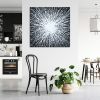 White star | Oil And Acrylic Painting in Paintings by Isabelle Pelletane. Item composed of canvas compatible with boho and minimalism style