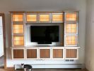 Lighted media cabinetry | Furniture by Heirloom Custom Woodworks LLC | Portland Tower in Minneapolis