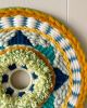 Custom Pair of Circular Woven Wall Hangings Artwork | Tapestry in Wall Hangings by Emily Nicolaides. Item composed of fiber in boho or eclectic & maximalism style