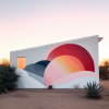 Sunrise | Street Murals by Blaise Danio. Item made of synthetic