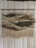 Large Earth Tones Hand Woven Art Hanging | Macrame Wall Hanging in Wall Hangings by Wolfpit Studio. Item composed of oak wood and cotton in boho or country & farmhouse style
