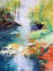 The Secret Garden | Glasswork in Wall Treatments by Catherine Twomey | Woolworth Walk in Asheville. Item made of glass compatible with contemporary and modern style