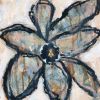 Go Bold or Go Home – Original Neutral Abstract Floral Mixed | Paintings by Michele Spurza. Item composed of paper in boho or contemporary style