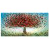 Colour Burst Original artwork of a red tree on canvas | Oil And Acrylic Painting in Paintings by Amanda Dagg. Item composed of canvas and synthetic