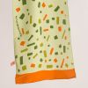 "Cabrera" green screen-printed 100% silk foulard | Apparel & Accessories by Natalia Lumbreras. Item composed of fabric