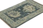 Rug & Kilim’s Oushak Rug in Blue, Gray and Cream | Area Rug in Rugs by Rug and Kilim