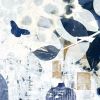 Gatherings | Collage in Paintings by Adam Collier Noel. Item composed of canvas & paper compatible with contemporary and rustic style