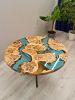 Round epoxy table, round mappa burl dining table | Tables by Brave Wood