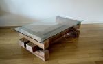 Rustic Coffee Table. Barn Wood Coffee Table. Glass Table by Ticino ...