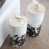 Katakana Hand Painted Log Table | Side Table in Tables by Pfeifer Studio. Item composed of wood compatible with contemporary and asian style