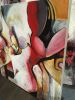 Available: In A Heartbeat, 36”x36” original art | Oil And Acrylic Painting in Paintings by Jeanette Jarville, BFA Emily Carr University of Art. Item in mid century modern or contemporary style