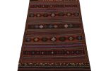 Vintage Baluch Tribal Kilim with Colorful Geometric Patterns | Area Rug in Rugs by Rug and Kilim