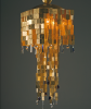 Byzantine Squared | Chandeliers by Fragiskos Bitros. Item composed of metal and glass in mid century modern or modern style