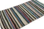 Vintage Shahsavan Persian Kilim with Polychromatic Stripes | Area Rug in Rugs by Rug and Kilim