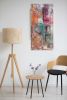 "Red Sunset" | Oil And Acrylic Painting in Paintings by Shirly Maimom Art. Item made of canvas works with contemporary & art deco style