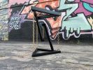 Zero-G Table - Triangle | Side Table in Tables by Erik T Clayton. Item made of steel with glass works with minimalism & industrial style