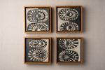 Passages Series - Mod - Set of 12 - Ceramic Wall Art | Wall Sculpture in Wall Hangings by Clare and Romy Studio. Item composed of stoneware in boho or mid century modern style