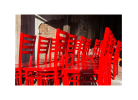 Red Chairs | Photography by Marie Burgos Design and Collection