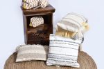 Charlotte Boho Artisanal woven Handloom Cushion Cover_ | Pillows by Humanity Centred Designs. Item composed of cotton in boho or minimalism style