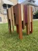 Falling Timber Sculptural Side Table | Tables by JS Universe. Item made of oak wood works with contemporary & eclectic & maximalism style
