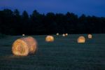 Twilight Over Atantic #10,  Hay Bales #8 | Photography by Chris Becker Photo. Item made of paper