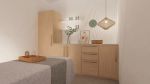 Fika Day Spa | Interior Design by Studio Hiyaku. Item made of synthetic