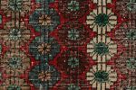 Vintage Zeki Múren Runner in Red, with Colorful Floral | Area Rug in Rugs by Rug and Kilim