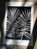 Black Palm Frond Print | Prints by Erik Linton. Item made of paper