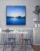 Reflections on the River | Oil And Acrylic Painting in Paintings by Victoria Veedell. Item made of canvas with synthetic works with contemporary style