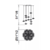 QZ0327 SIRIUS V SUSPENSION | Chandeliers by alanmizrahilighting | New York in New York. Item made of glass