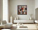 promenade litteraire | Oil And Acrylic Painting in Paintings by Sophie DUMONT.. Item composed of wood & canvas compatible with minimalism and contemporary style