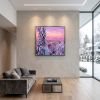 Lapland Finland Winter Impasto Oil Painting Fine Art | Oil And Acrylic Painting in Paintings by Dynasty Artisan. Item made of linen works with contemporary & eclectic & maximalism style