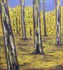 Yellow forest | Oil And Acrylic Painting in Paintings by Rafzstudio.com. Item works with modern style