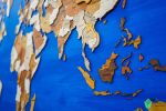 A World Of Hope | Wall Sculpture in Wall Hangings by Mohamad Aaqib. Item made of wood with canvas