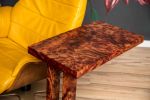 Camphor Burl Exotic Wood Cantilever C-Table | Side Table in Tables by Lumberlust Designs. Item composed of wood